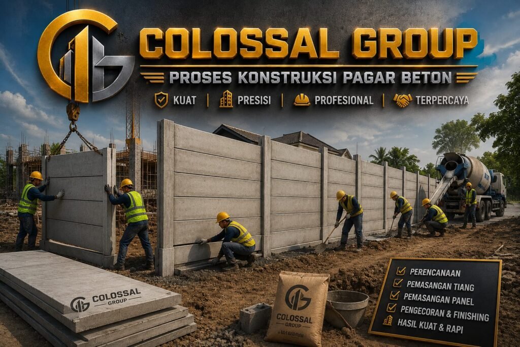 Jasa Pemasangan Pagar Beton