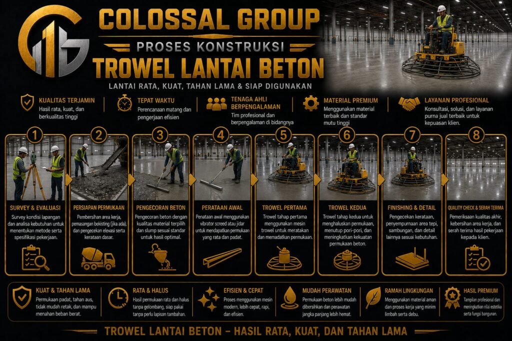 Jasa Trowel Beton Profesional
