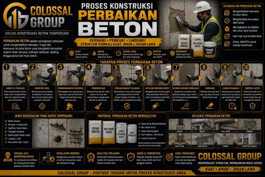 Jasa Perbaikan Beton Profesional