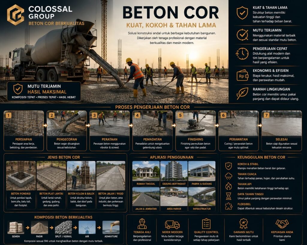Pekerjaan cor beton Karawang